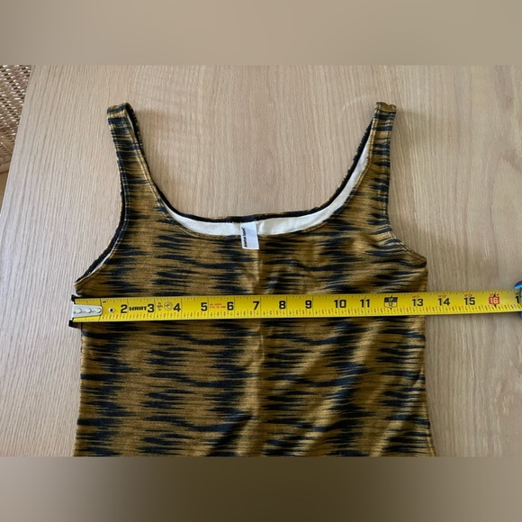 American Apparel| Mustard & Black Bodycon Dress, Size Medium•••Hyena - Picture 11 of 12